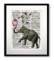 постер elephant and balloon а3 в Белгороде
