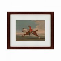 картина: chestnut racehorse exercised by a trainer, 1730 в Белгороде