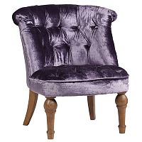 кресло sophie tufted slipper chair вельвет фиолетовое в Белгороде