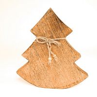 украшение новогоднее ель деревянная wooden tree, 23х23х2,5 см в Белгороде