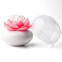 контейнер для хранения ватных палочек lotus белый-розовый в Белгороде
