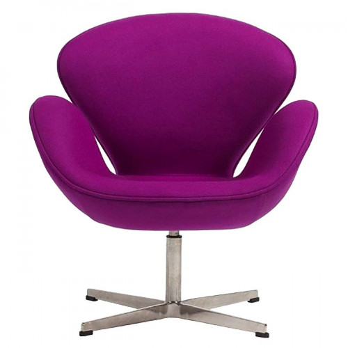 кресло swan chair кашемир лиловое в Белгороде