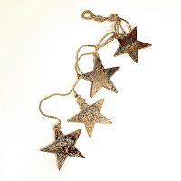 гирлянда новогодняя подвесная звезды золотые golden stars, 65 см в Белгороде