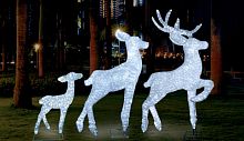 световая фигура 3d олень - белый мама в Белгороде