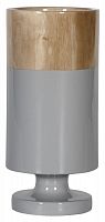 ваза настольная rustic chic tube wood grey в Белгороде