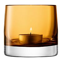 подсвечник стеклянный охра для чайной свечи light colour, 8,5 см в Белгороде