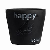 цветочный горшок happy чёрный в Белгороде
