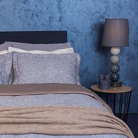 комплект постельного белья decoflux сатин 1.5 спальный versaille grey в Белгороде