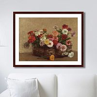 картина: panier de zinnias, 1856г. в Белгороде