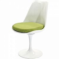 стул eero saarinen style tulip chair зеленая подушка в Белгороде