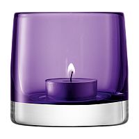 подсвечник стеклянный фиолетовый для чайной свечи light colour, 8,5 см в Белгороде