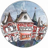 тарелка сувенирная французский дом в Белгороде