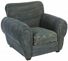 кресло san francisco denim armchair серое в Белгороде