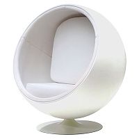 кресло eero ball chair белое в Белгороде