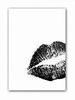 постер kiss а4 (черный) в Белгороде