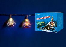 светодиодная гирлянда «колокольчики» 280см rgb (07919) uniel uld-s0280-020/dta rgb ip20 bells в Белгороде
