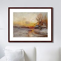 картина: winter sunset, 1913г. в Белгороде