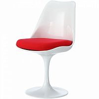 стул eero saarinen style tulip chair красная подушка в Белгороде