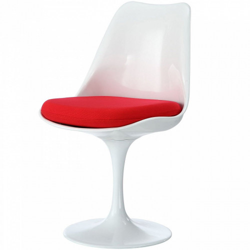 стул eero saarinen style tulip chair красная подушка в Белгороде