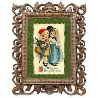 репродукция старинной рождественской гравюры best wishes в Белгороде