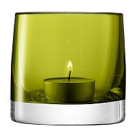 подсвечник стеклянный зеленый для чайной свечи light colour, 8,5 см в Белгороде